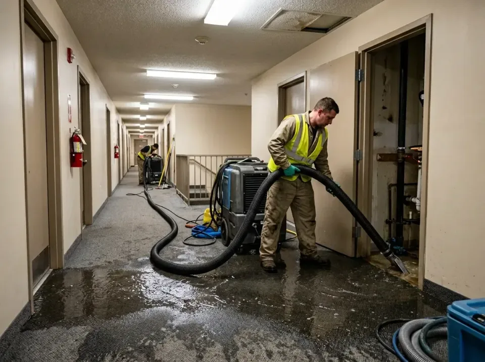 multi-unit-apartment-hallway-f-005 — frequently asked questions, Emergency Burst Pipe Water Extraction & Removal in Macedoni…